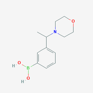 Chemical structure of (3-(1-Morpholinoethyl)phenyl)boronic acid