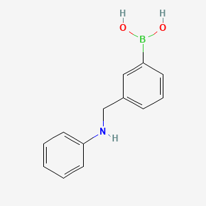 Chemical structure of (3-((Phenylamino)methyl)phenyl)boronic acid