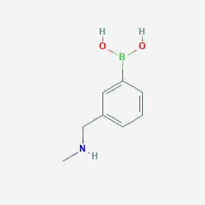 Chemical structure of (3-((Methylamino)methyl)phenyl)boronic acid