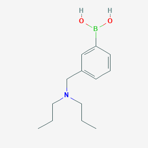 Chemical structure of (3-((Dipropylamino)methyl)phenyl)boronic acid