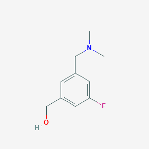 Chemical structure of (3-((Dimethylamino)methyl)-5-fluorophenyl)methanol