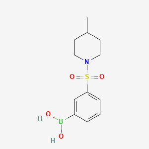 Chemical structure of (3-((4-Methylpiperidin-1-yl)sulfonyl)phenyl)boronic acid