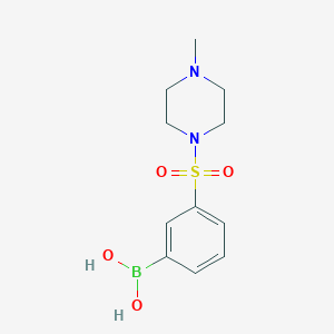 Chemical structure of (3-((4-Methylpiperazin-1-yl)sulfonyl)phenyl)boronic acid