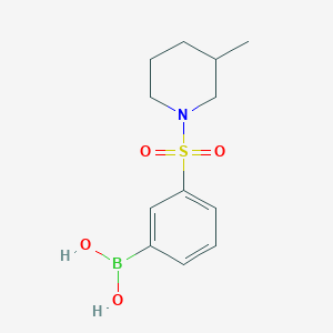 Chemical structure of (3-((3-Methylpiperidin-1-yl)sulfonyl)phenyl)boronic acid
