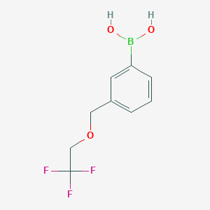 Chemical structure of (3-((2,2,2-Trifluoroethoxy)methyl)phenyl)boronic acid