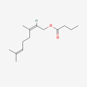 Chemical structure of Neryl butyrate