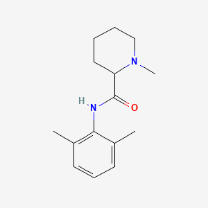 Chemical structure of 5-Benzyl-2-tert-butyl-3-methyl-4-imidazolidinone, (2S,5S)-