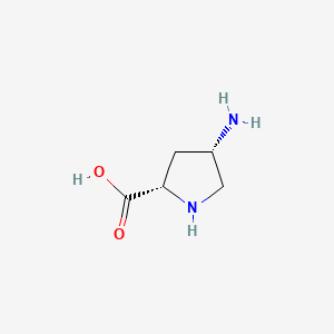 Chemical structure of (2S,4S)-4-Aminopyrrolidine-2-carboxylic acid