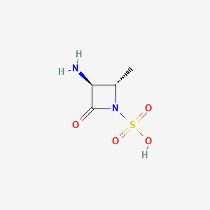 Chemical structure of (2S,3S)-3-Amino-2-methyl-4-oxoazetidine-1-sulfonic acid
