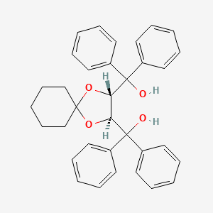 Chemical structure of (2S,3S)-1,4-Dioxaspiro[4.5]decane-2,3-diylbis(diphenylmethanol)