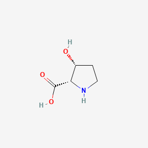 Chemical structure of (2S,3R)-3-hydroxypyrrolidinium-2-carboxylate