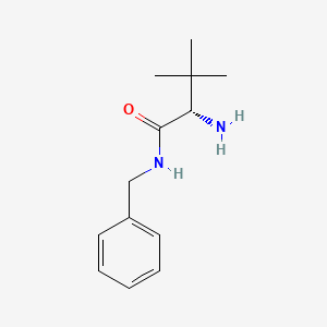 Chemical structure of (s)-2-Amino-n-benzyl-3,3-dimethylbutanamide