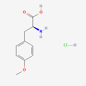 Chemical structure of (S)-2-Amino-3-(4-methoxyphenyl)propanoic acid hydrochloride