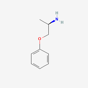 Chemical structure of (2S)-1-phenoxypropan-2-amine