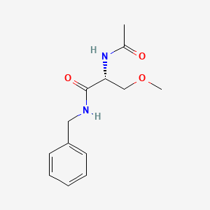 Chemical structure of (2R,4S)-Benzyl 4-amino-2-(hydroxymethyl)pyrrolidine-1-carboxylate