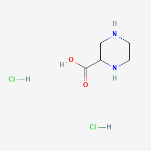 Chemical structure of (2R,4S)-4-Aminopyrrolidine-2-carboxylic acid dihydrochloride