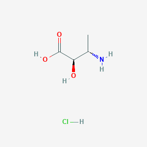 Chemical structure of (2R,3S)-3-amino-2-hydroxybutanoic acid hydrochloride