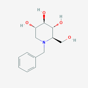 Chemical structure of (2R,3R,4R,5S)-1-Benzyl-2-(hydroxymethyl)piperidine-3,4,5-triol