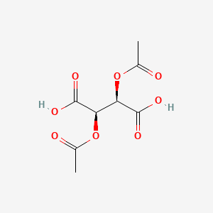 Chemical structure of 2,3-Diacetyloxybutanedioic acid