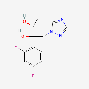 Chemical structure of (2R,3R)-2-(2,4-Difluorophenyl)-1-(1H-1,2,4-triazol-1-yl)butane-2,3-diol