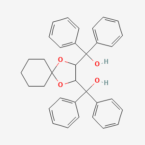 Chemical structure of (2R,3R)-1,4-Dioxaspiro[4.5]decane-2,3-diylbis(diphenylmethanol)
