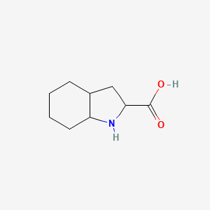 Chemical structure of (2R,3aR,7aR)-rel-OctahydroIndole-2-carboxylic Acid