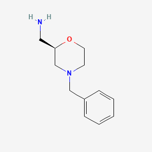 Chemical structure of (2R)-4-(PhenylMethyl)-2-MorpholineMethanaMine