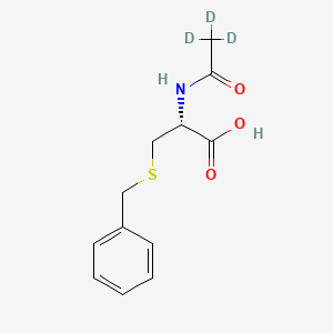 Chemical structure of N-(Acetyl-d3)-S-benzyl-L-cysteine