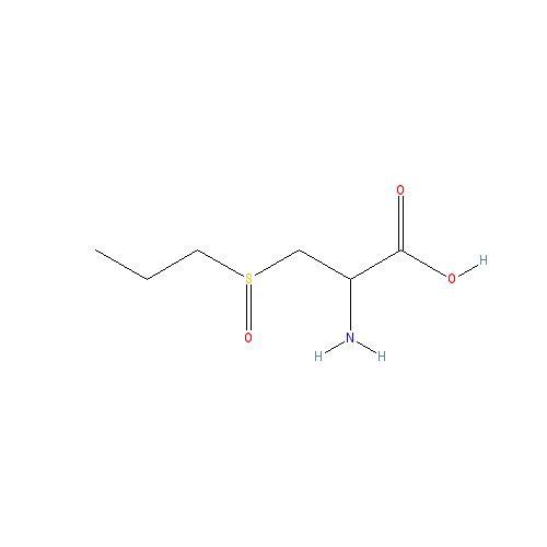 Chemical structure of S-propyl-L-cysteine sulfoxide