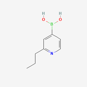Chemical structure of (2-propylpyridin-4-yl)boronic acid