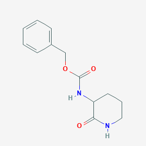 Chemical structure of Benzyl (2-oxopiperidin-3-yl)carbamate