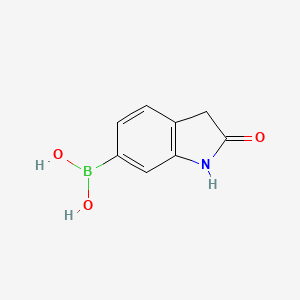 Chemical structure of Oxindole-6-boronic acid