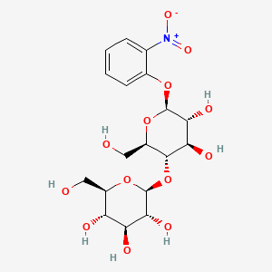 Chemical structure of (2-Nitrophenyl)-β-D-cellobioside