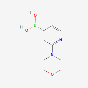 Chemical structure of (2-Morpholinopyridin-4-yl)boronic acid