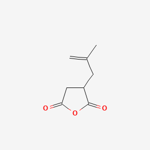Chemical structure of (2-Methyl-2-propenyl)succinic Anhydride