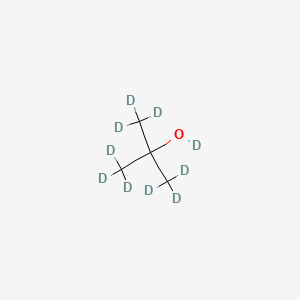 Chemical structure of (2H10)-2-methylpropan-2-ol