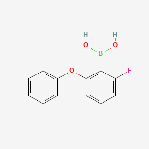 Chemical structure of 2-Fluoro-6-phenoxyphenylboronic acid