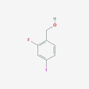 Chemical structure of (2-Fluoro-4-iodophenyl)methanol