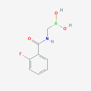 Chemical structure of (2-Fluoro-4-(methylcarbamoyl)phenyl)boronic acid