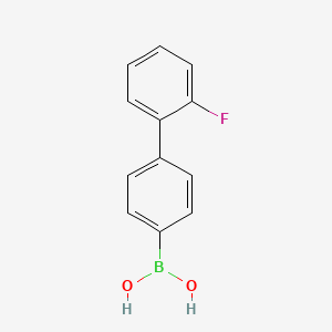 Chemical structure of [4-(2-Fluorophenyl)phenyl]boronic acid