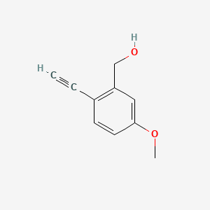 Chemical structure of (2-Ethynyl-5-methoxyphenyl)methanol