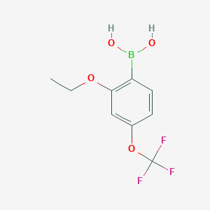 Chemical structure of (2-Ethoxy-4-(trifluoromethoxy)phenyl)boronic acid