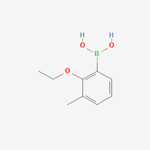Chemical structure of (2-Ethoxy-3-methylphenyl)boronic acid