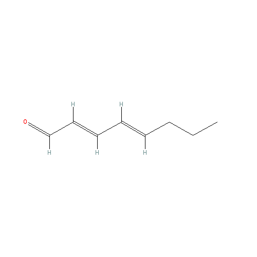 Chemical structure of (2E,4E)-Octa-2,4-dienal