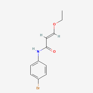 Chemical structure of N-(4-Bromophenyl)-3-ethoxyprop-2-enamide