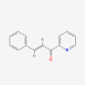 Chemical structure of (E)-3-Phenyl-1-(pyridin-2-yl)prop-2-en-1-one