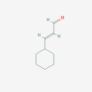 Chemical structure of 3-Cyclohexylprop-2-enal