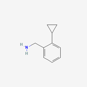 Chemical structure of (2-Cyclopropylphenyl)methanamine