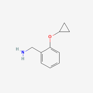 Chemical structure of (2-Cyclopropoxyphenyl)methanamine