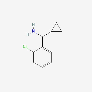 Chemical structure of (2-Chlorophenyl)(cyclopropyl)methanamine